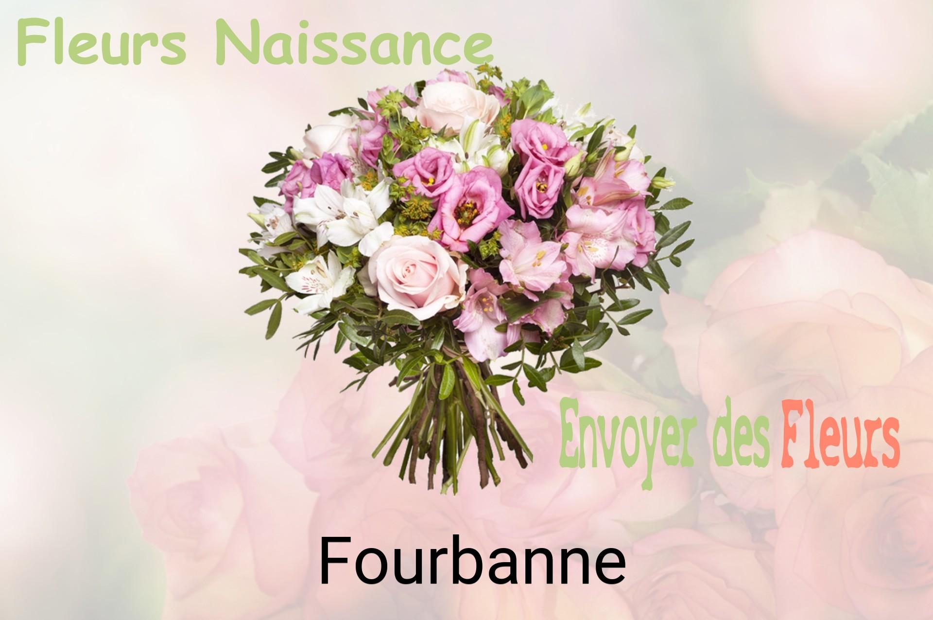 Bouquet de fleurs de naissance livré à Fourbanne